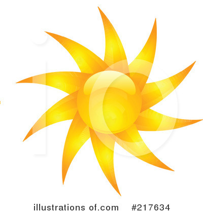 Royalty-Free (RF) Sun Clipart Illustration by KJ Pargeter - Stock Sample #217634