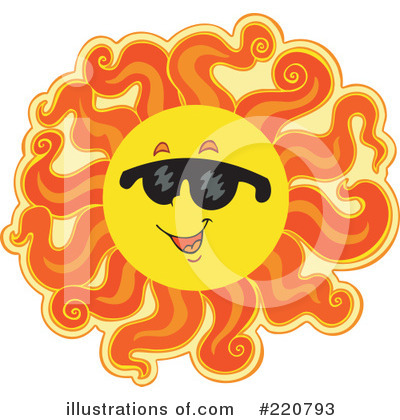 Royalty-Free (RF) Sun Clipart Illustration by visekart - Stock Sample #220793