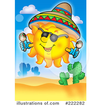Royalty-Free (RF) Sun Clipart Illustration by visekart - Stock Sample #222282