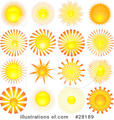 Royalty-Free (RF) Sun Clipart Illustration by KJ Pargeter - Stock Sample #28189