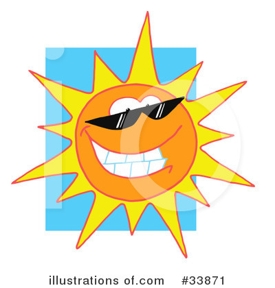 Royalty-Free (RF) Sun Clipart Illustration by Hit Toon - Stock Sample #33871