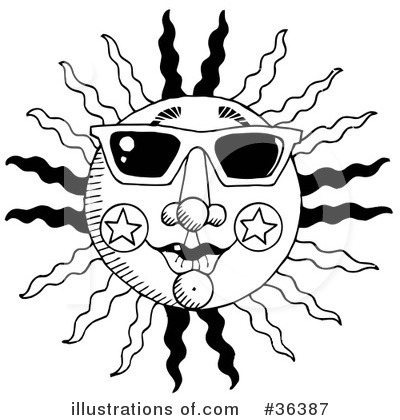 Royalty-Free (RF) Sun Clipart Illustration by LoopyLand - Stock Sample #36387