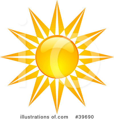 Royalty-Free (RF) Sun Clipart Illustration by KJ Pargeter - Stock Sample #39690