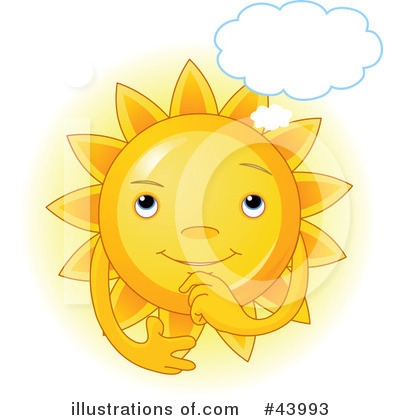 Royalty-Free (RF) Sun Clipart Illustration by Pushkin - Stock Sample #43993