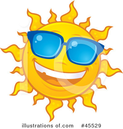 Royalty-Free (RF) Sun Clipart Illustration by John Schwegel - Stock Sample #45529