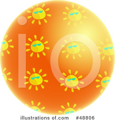 Royalty-Free (RF) Sun Clipart Illustration by Prawny - Stock Sample #48806