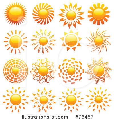 Royalty-Free (RF) Sun Clipart Illustration by elena - Stock Sample #76457