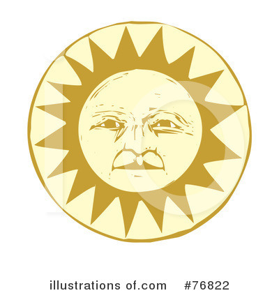 Royalty-Free (RF) Sun Clipart Illustration by xunantunich - Stock Sample #76822