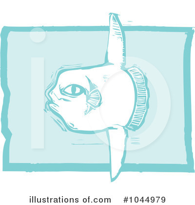 Royalty-Free (RF) Sunfish Clipart Illustration by xunantunich - Stock Sample #1044979