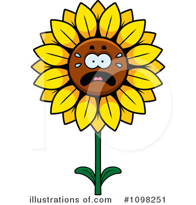 Royalty-Free (RF) Sunflower Clipart Illustration by Cory Thoman - Stock Sample #1098251