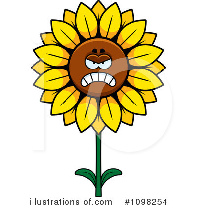 Royalty-Free (RF) Sunflower Clipart Illustration by Cory Thoman - Stock Sample #1098254