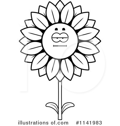 Royalty-Free (RF) Sunflower Clipart Illustration by Cory Thoman - Stock Sample #1141983