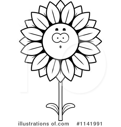 Royalty-Free (RF) Sunflower Clipart Illustration by Cory Thoman - Stock Sample #1141991