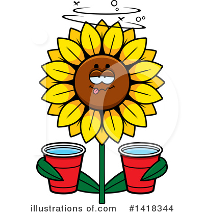 Sunflower Clipart #1418344 by Cory Thoman