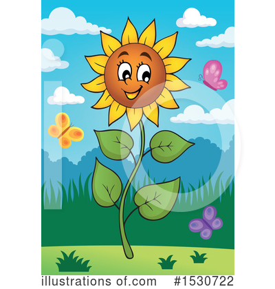 Sunflowers Clipart #1530722 by visekart