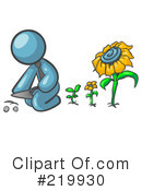 Sunflower Clipart #219930 by Leo Blanchette