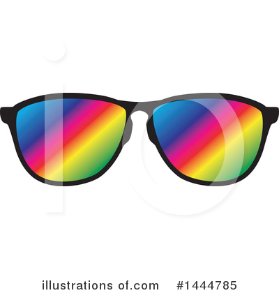 Royalty-Free (RF) Sunglasses Clipart Illustration by ColorMagic - Stock Sample #1444785