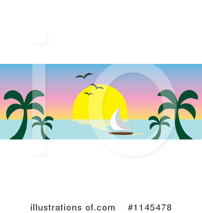 Royalty-Free (RF) Sunset Clipart Illustration by Rosie Piter - Stock Sample #1145478
