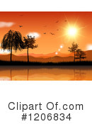Sunset Clipart #1206834 by KJ Pargeter