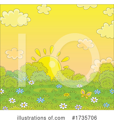 Royalty-Free (RF) Sunset Clipart Illustration by Alex Bannykh - Stock Sample #1735706