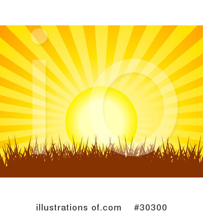 Royalty-Free (RF) Sunset Clipart Illustration by elaineitalia - Stock Sample #30300