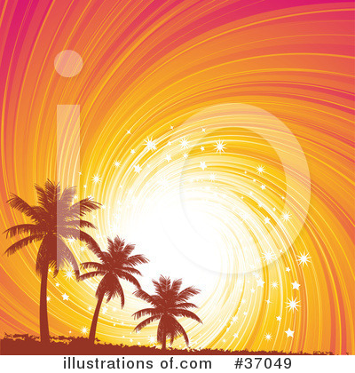 Royalty-Free (RF) Sunset Clipart Illustration by elaineitalia - Stock Sample #37049