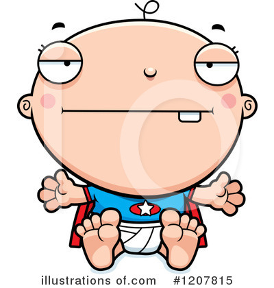 Royalty-Free (RF) Super Baby Clipart Illustration by Cory Thoman - Stock Sample #1207815