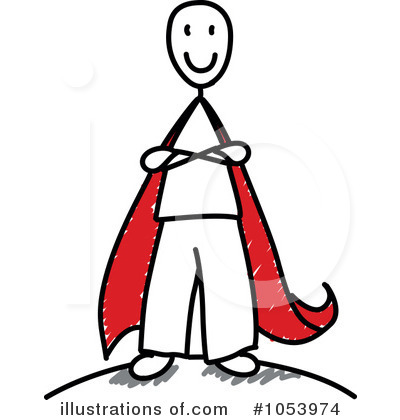 Royalty-Free (RF) Super Hero Clipart Illustration by Frog974 - Stock Sample #1053974