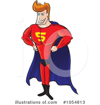 Royalty-Free (RF) Super Hero Clipart Illustration by Paulo Resende - Stock Sample #1054813