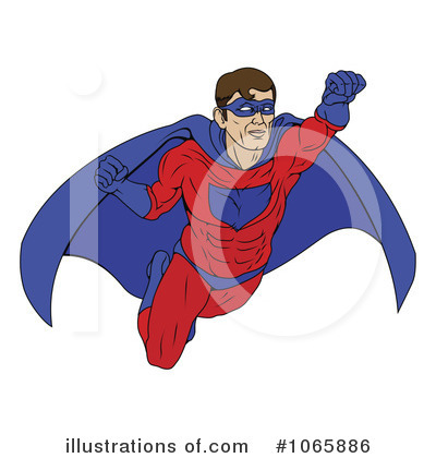Royalty-Free (RF) Super Hero Clipart Illustration by AtStockIllustration - Stock Sample #1065886