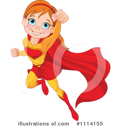Royalty-Free (RF) Super Hero Clipart Illustration by Pushkin - Stock Sample #1114155