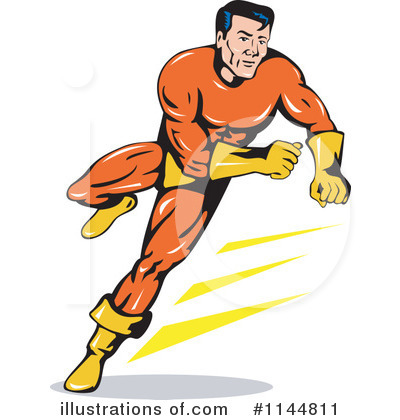 Royalty-Free (RF) Super Hero Clipart Illustration by patrimonio - Stock Sample #1144811