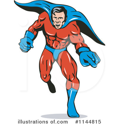 Royalty-Free (RF) Super Hero Clipart Illustration by patrimonio - Stock Sample #1144815