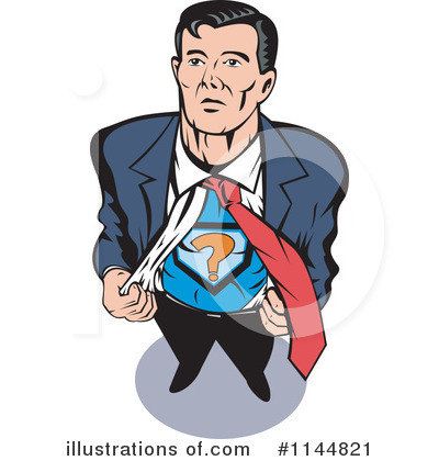 Royalty-Free (RF) Super Hero Clipart Illustration by patrimonio - Stock Sample #1144821
