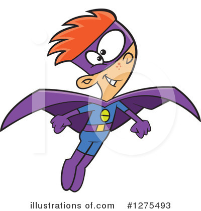 Royalty-Free (RF) Super Hero Clipart Illustration by toonaday - Stock Sample #1275493