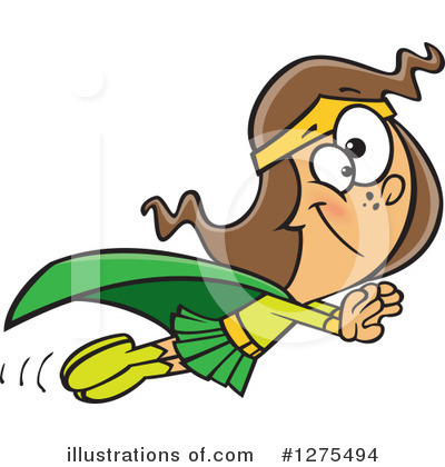Royalty-Free (RF) Super Hero Clipart Illustration by toonaday - Stock Sample #1275494