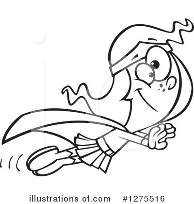 Royalty-Free (RF) Super Hero Clipart Illustration by toonaday - Stock Sample #1275516
