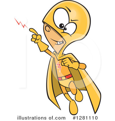 Royalty-Free (RF) Super Hero Clipart Illustration by toonaday - Stock Sample #1281110