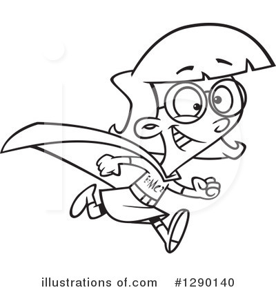 Royalty-Free (RF) Super Hero Clipart Illustration by toonaday - Stock Sample #1290140