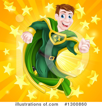 Royalty-Free (RF) Super Hero Clipart Illustration by AtStockIllustration - Stock Sample #1300860