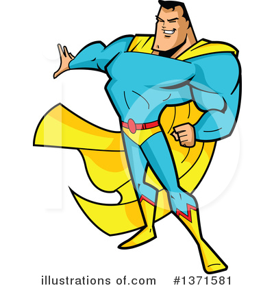 Super Hero Clipart #1371581 by Clip Art Mascots
