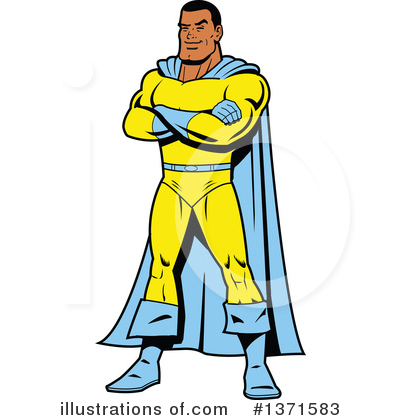 Super Hero Clipart #1371583 by Clip Art Mascots