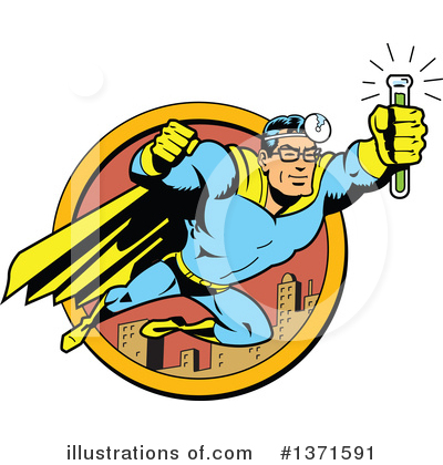 Super Hero Clipart #1371591 by Clip Art Mascots