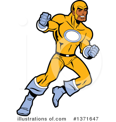 Royalty-Free (RF) Super Hero Clipart Illustration by Clip Art Mascots - Stock Sample #1371647