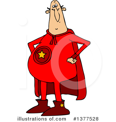 Royalty-Free (RF) Super Hero Clipart Illustration by djart - Stock Sample #1377528