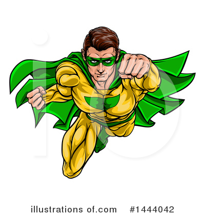 Super Man Clipart #1444042 by AtStockIllustration