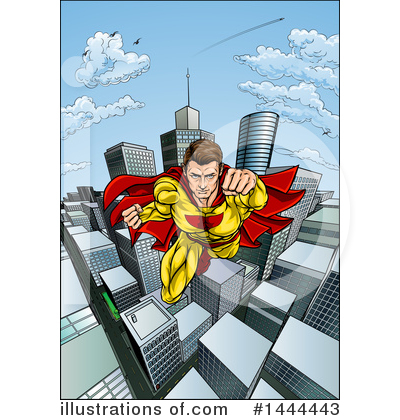 Super Man Clipart #1444443 by AtStockIllustration