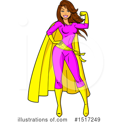 Super Woman Clipart #1517249 by Clip Art Mascots