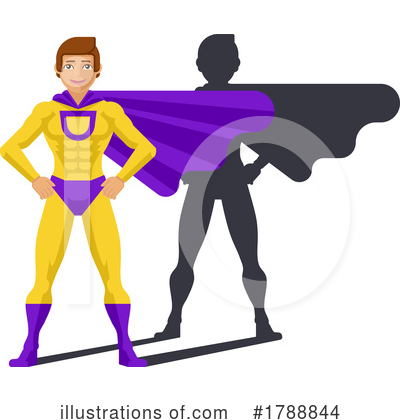 Super Heroes Clipart #1788844 by AtStockIllustration