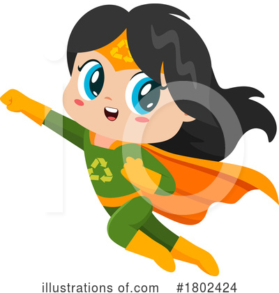 Royalty-Free (RF) Super Hero Clipart Illustration by Hit Toon - Stock Sample #1802424